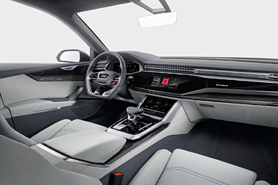 18 Audi Q8 concept 2017 interior salpicadero 400