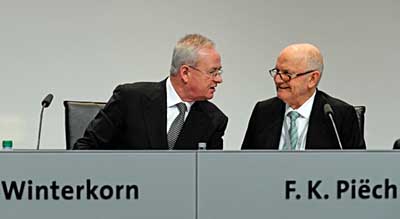 Grupo VW: guerra entre Piëch y Winterkorn por el control del consejo de vigilancia