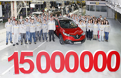 RENAULT ESPAÑA FABRICA SU VEHÍCULO 15 MILLONES