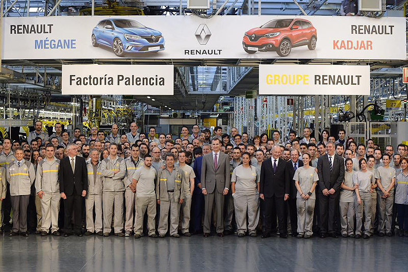 Visita de S.M. El Reyde España a la factoría de Renault 2