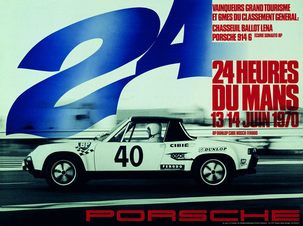 Los 20 carteles históricos de Porsche en Le Mans