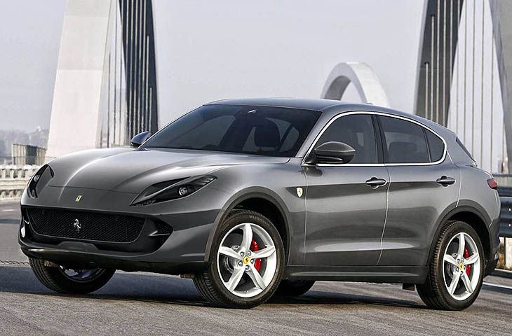 Ferrari camina hacia un deportivo tipo SUV