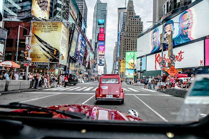 Vehículos clásicos Citroën en Nueva York