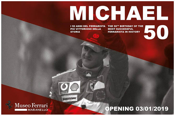 Michael Schumacher en el Museo Ferrari