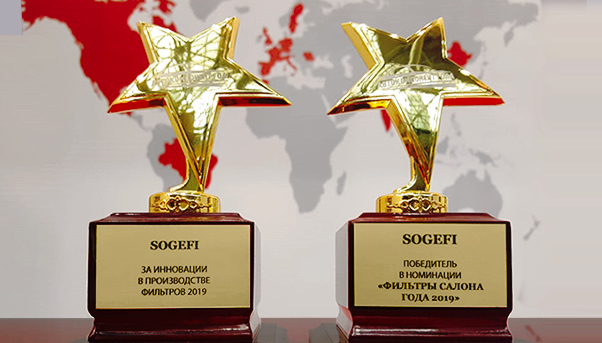 El Filtro de Habitáculo de Sogefi Premio “Componente de Automoción del año 2019”