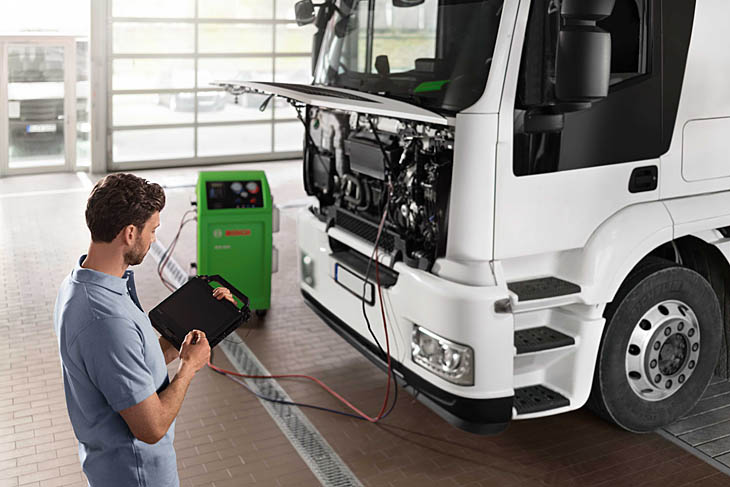 Bosch sigue dando servicio a los talleres de vehículo industrial