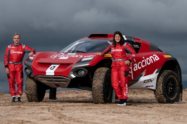 Carlos Sainz y Laia Sanz juntos en la Extreme X con Acciona