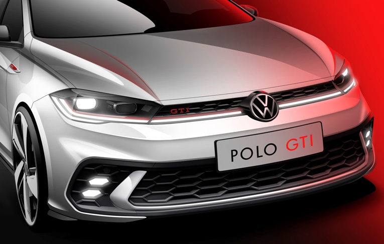 El renovado Volkswagen Polo GTI 2021, en bocetos