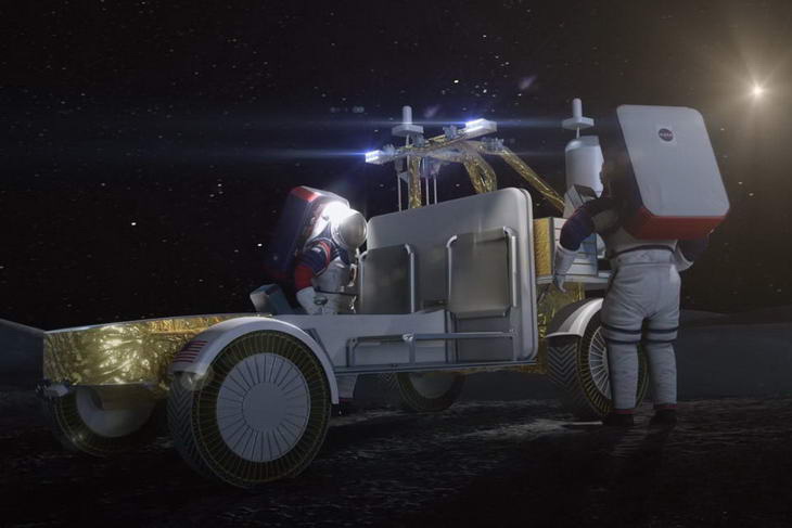 Michelin diseña un neumático para un vehículo lunar