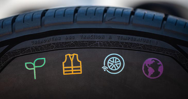 Goodyear muestra un neumático fabricado con un 90% de materiales sostenibles