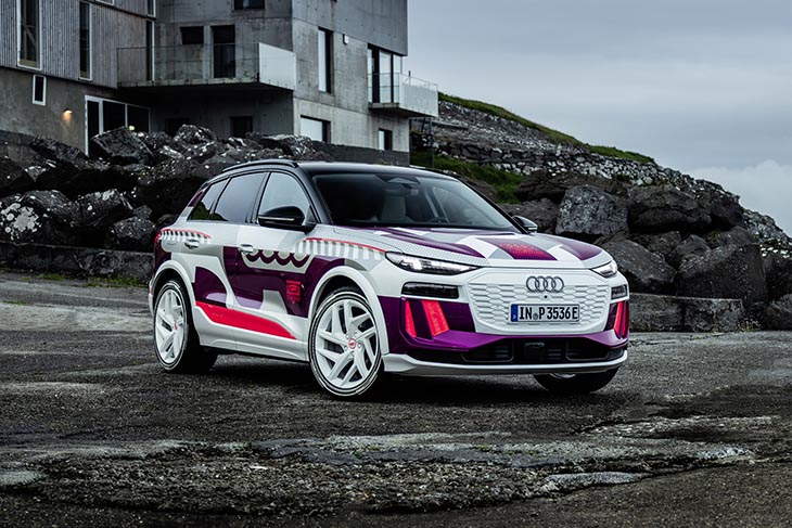 Audi Q6 e-tron prototype: con faros OLED digitales de segunda generación