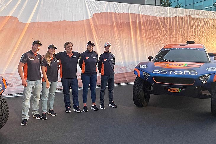 El astara Team se presenta para el Dakar 2024