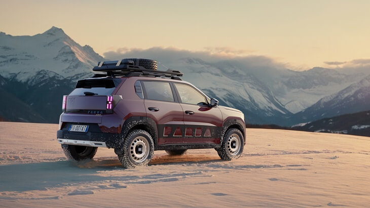 FIAT Grande Panda 4x4 concept: prototipo retro