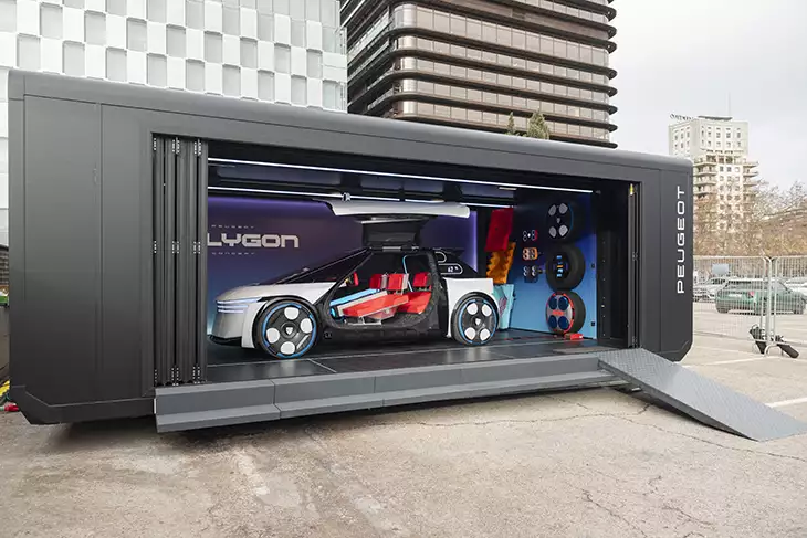 El Peugeot Polygon Concept se muestra en Madrid