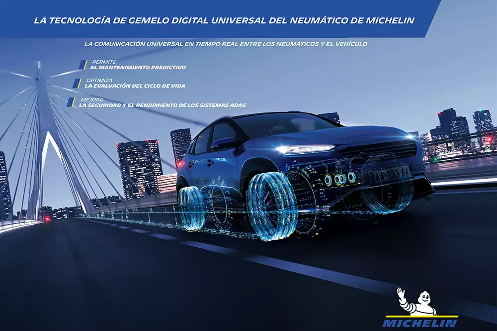 Michelin: tecnología de gemelo digital universal del neumático