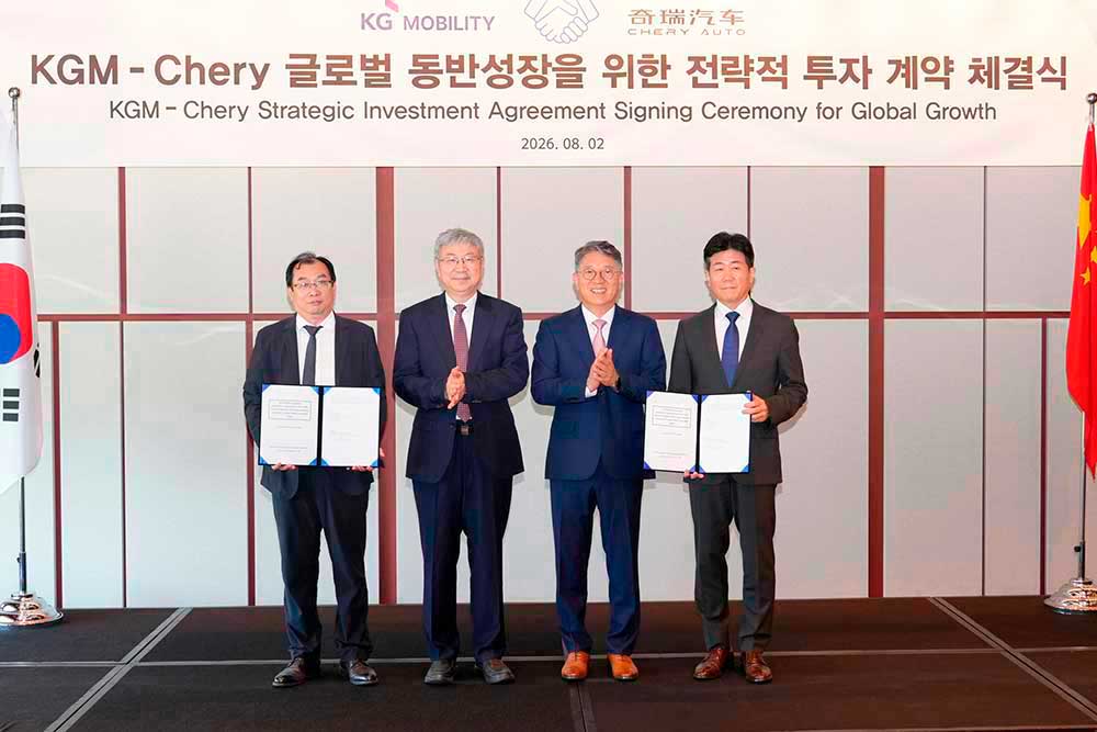 KGM y Chery refuerzan su alianza estratégica