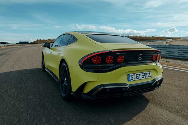 Mercedes-AMG GT 4 puertas Coupé 2026: electrificado con hasta 1.169 CV
